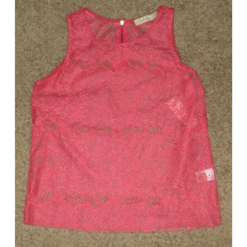 Costa Blanca Coral Lace Tank Top Sleeveless